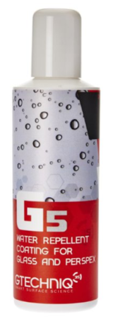 G5 Water Repellant Coating for Glass & Perspex